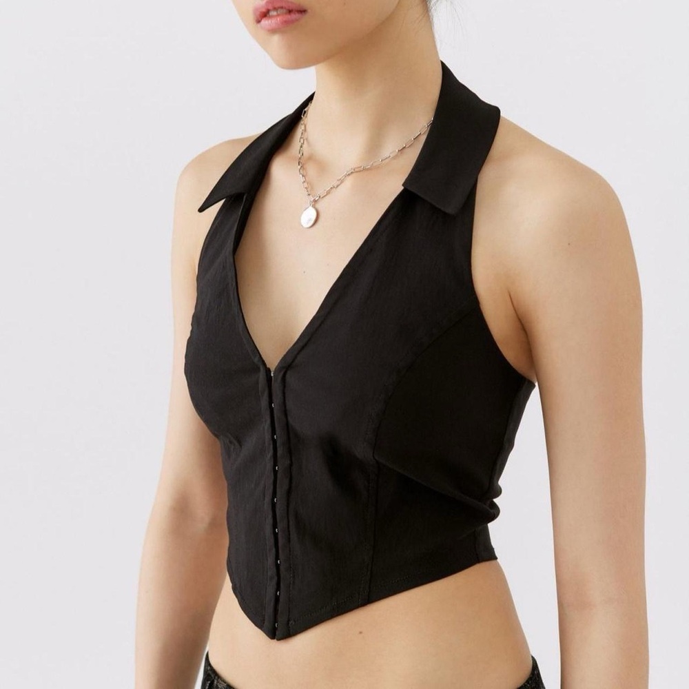 Urban Outfitters Black Vest top